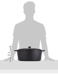 Oválny hrniec Le Creuset Signature zo smaltovanej liatiny s pokrievkou, 40 cm, 14,8 litra, matná čierna 3
