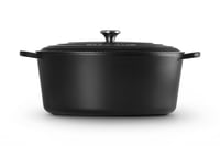 Oválny hrniec Le Creuset Signature zo smaltovanej liatiny s pokrievkou, 40 cm, 14,8 litra, matná čierna 4