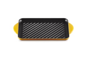 LE CREUSET Pravokutna grill tava od lijevanog željeza 32 cm, Nectar, prikladna za sve ploče za kuhanje, indukciju