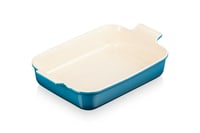 Obdĺžniková zapekacia misa Le Creuset Tradition z kameniny, 32 cm, Deep Teal 2