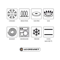Le Creuset stakleni poklopac promjera 30 cm, od kaljenog stakla s neprijanjajućim slojem i ručkom od nehrđajućeg čelika, za aluminijsko i lijevano posuđe 6