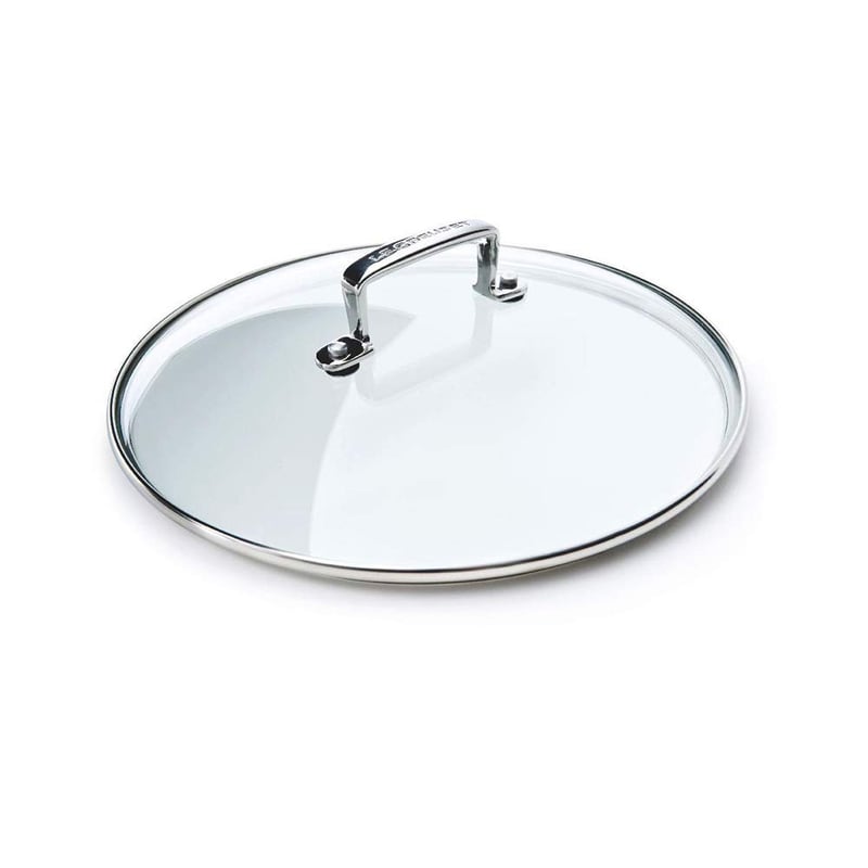 Le Creuset stakleni poklopac promjera 30 cm, od kaljenog stakla s neprijanjajućim slojem i ručkom od nehrđajućeg čelika, za aluminijsko i lijevano posuđe