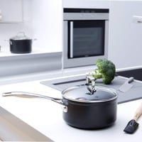 Le Creuset stakleni poklopac promjera 30 cm, od kaljenog stakla s neprijanjajućim slojem i ručkom od nehrđajućeg čelika, za aluminijsko i lijevano posuđe 4