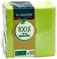Koktejlové papierové obrúsky Le Nappage Tex Touch, 25x24 cm, FSC – anízovo zelené, 50 ks 4