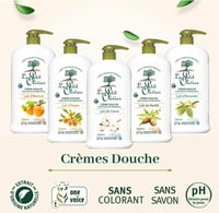 Gel de Duș Le Petit Olivier cu Lapte de Piersică - Gel de Duș Cremă Hidratant și Hrănitor cu Aromă de Lapte de Piersică 5