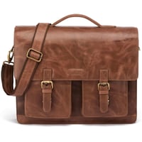 LEABAGS Miami kožená taška na notebook - 40x31x12 cm 2