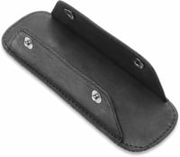 LEABAGS prémium vállpánt valódi bivalyőr bőrből, vintage stílusú táskavállpánt 18x6cm fekete 4