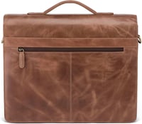 LEABAGS valódi bőr laptoptáska 15 colos férfiaknak és nőknek, válltáska 8