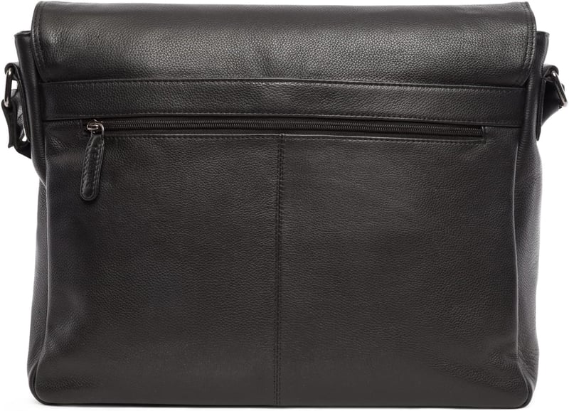 LEABAGS valódi bőr válltáska férfiaknak és nőknek 15 colos laptophoz