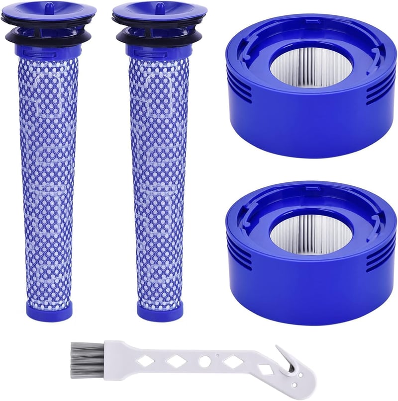 Leadaybetter 2db HEPA Szűrő Szett Dyson V8 V7 V6 Porszívókhoz - Elő és Utószűrő Készlet Absolute Animal Motorhead Modellekhez