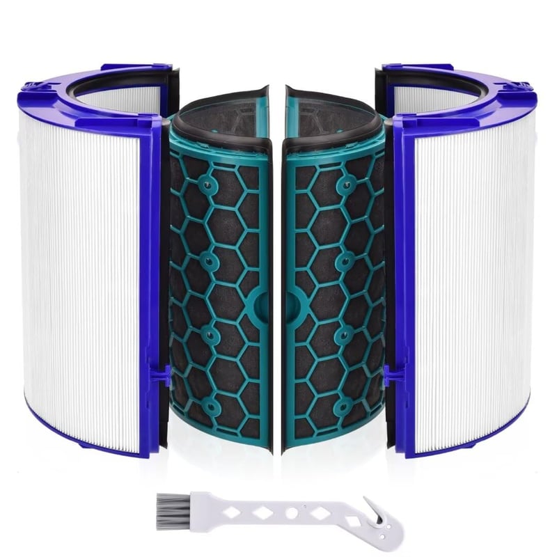 Leadaybetter 360° HEPA + Szén Légszűrő Dyson HP04 TP04 DP04 TP05 DP05 Pure Cool Légtisztítókhoz - Üvegszálas Csereszűrő 969048-03