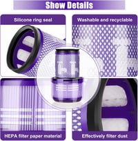 Leadaybetter Dyson V12 Slim Absolute HEPA szűrő csere kiegészítő készlet 2