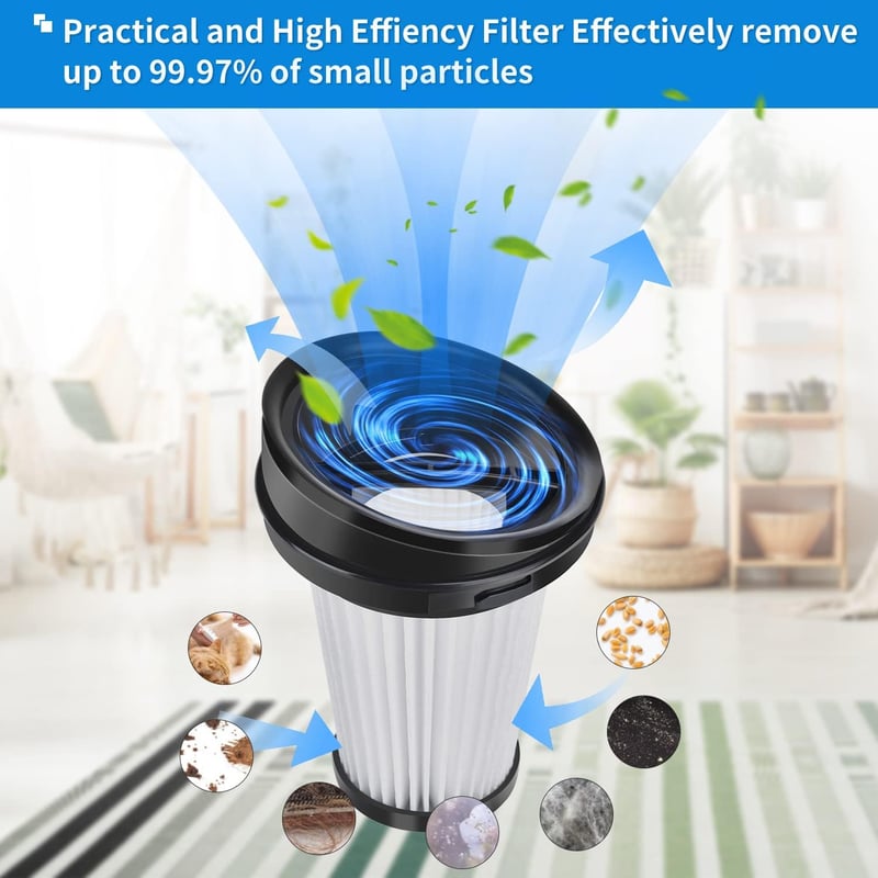 Leadaybetter HEPA szűrő Grundig VCH9829 VCH9832 VCH9630 porszívóhoz 6db