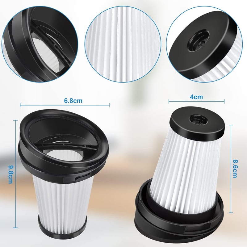 Leadaybetter HEPA szűrő Grundig VCH9829 VCH9832 VCH9630 porszívóhoz 6db