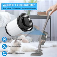 Leadaybetter Miele TriFlex HX1 FSF Porszívó Szűrő Csomag - Mosható Finom Por Szűrő 2db 5