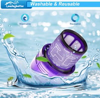 Leadaybetter Mosható HEPA Szűrő Készlet Dyson V11 V15 Porszívókhoz - 2 db Filter + Tisztítókefe, SV14 SV17 SV22 Kompatibilis 5