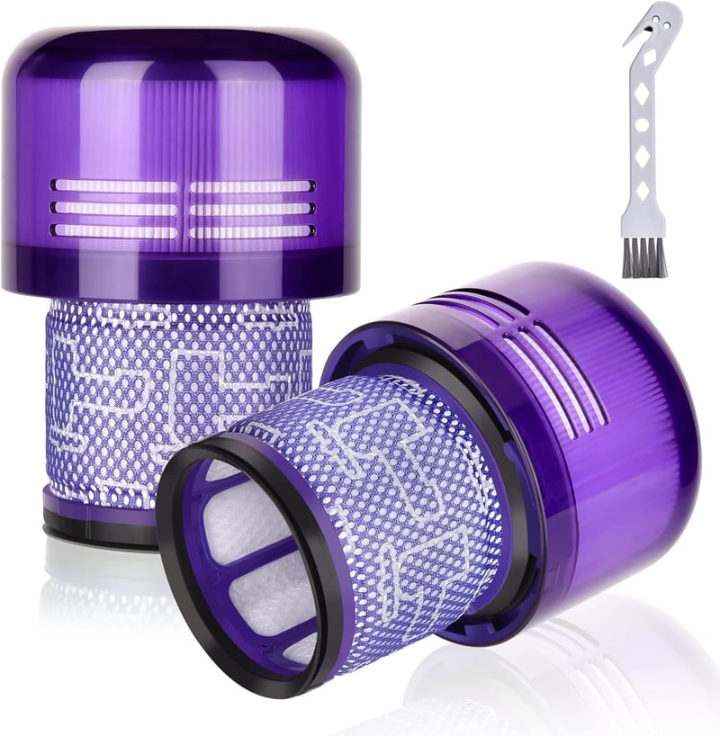 Leadaybetter Mosható HEPA Szűrő Készlet Dyson V11 V15 Porszívókhoz - 2 db Filter + Tisztítókefe, SV14 SV17 SV22 Kompatibilis