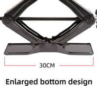 LEADBRAND Ollós Emelő 1,8 Tonna Teherbírással, 419 mm Maximális Magasság, Csúszásgátló Gumifejjel, Autó Alvázvédelem, ST-X100 Modell 6