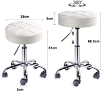 Leader Accessories forgó munkazsámoly magasságállítható görgős stúdió szék 3