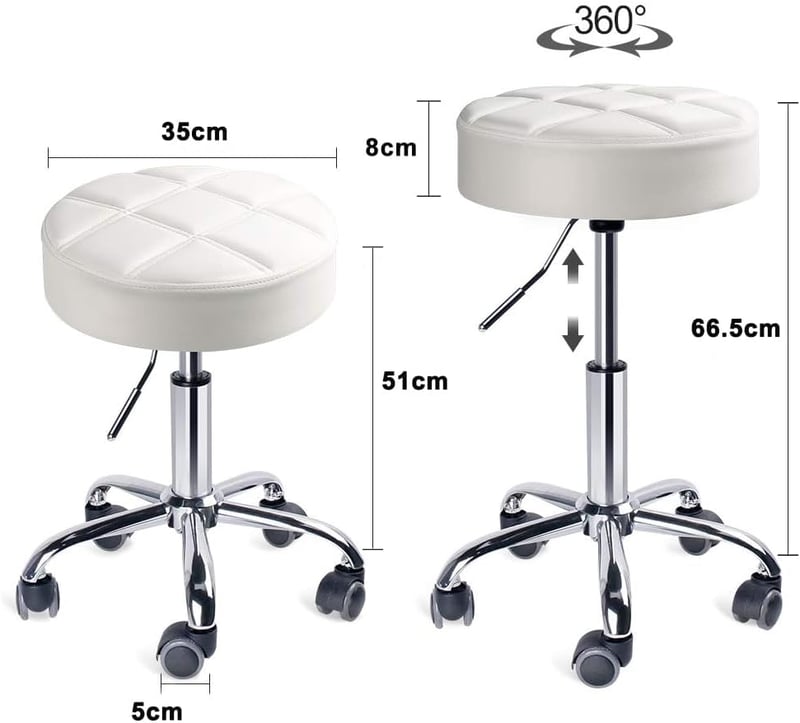 Leader Accessories forgó munkazsámoly magasságállítható görgős stúdió szék