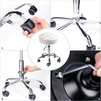 Leader Accessories forgó munkazsámoly magasságállítható görgős stúdió szék 7