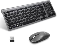 LeadsaiL Ergonomikus Vezeték Nélküli Billentyűzet és Egér Szett, QWERTZ, Csendes 1