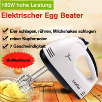 Leaflai elektromos kézi mixer 7 fokozat turbó funkcióval rozsdamentes kiegészítőkkel 5