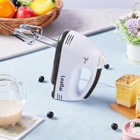 Leaflai elektromos kézi mixer 7 fokozat turbó funkcióval rozsdamentes kiegészítőkkel 8