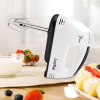 Leaflai elektromos kézi mixer 7 fokozat turbó funkcióval rozsdamentes kiegészítőkkel 6