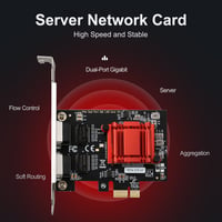 Dvojportová PCIe Gigabit Ethernet karta LEAGY – Intel 82575/82576, 2x RJ45, 1000M 9