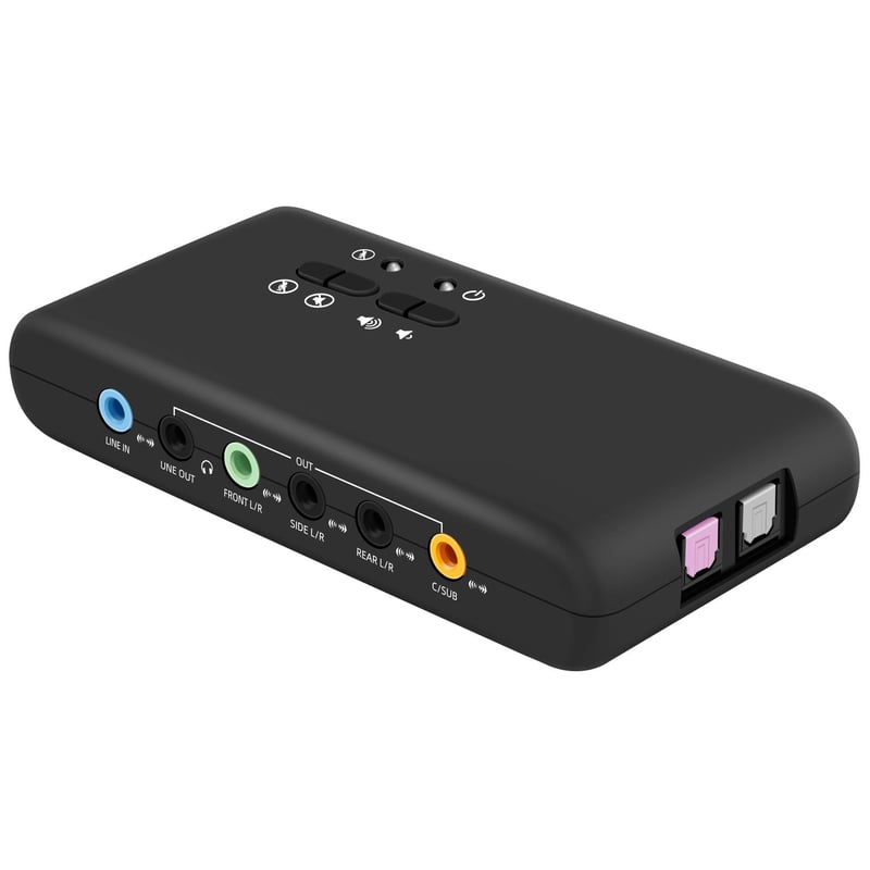 LEAGY USB 7.1 vanjska zvučna kartica, 8-kanalna