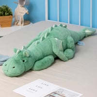 Záťažový plyšový drak Leahaoe, senzorická hračka, 110 cm, 4,5 kg – modrý/zelený/ružový/biely 1