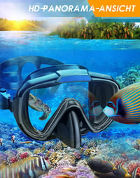 Lealinga 3 az 1-ben búvárkészlet állítható úszólábakkal, anti-szivárgó maszk és száraz snorkel 2