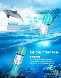 Lealinga 3 az 1-ben búvárkészlet állítható úszólábakkal, anti-szivárgás maszk és száraz snorkel - L-XL, Green 3