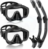 Lealinga Snorkel Szett 2 Személyes Panoráma Maszk Száraz Snorkelcsővel 1
