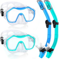 Lealinga Snorkel Szett 2 Személyes Panoráma Maszk Száraz Snorkelcsővel Anti-Fog 1