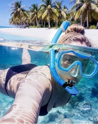 Lealinga Snorkel Szett 2 Személyes Panoráma Maszk Száraz Snorkelcsővel Anti-Fog 7