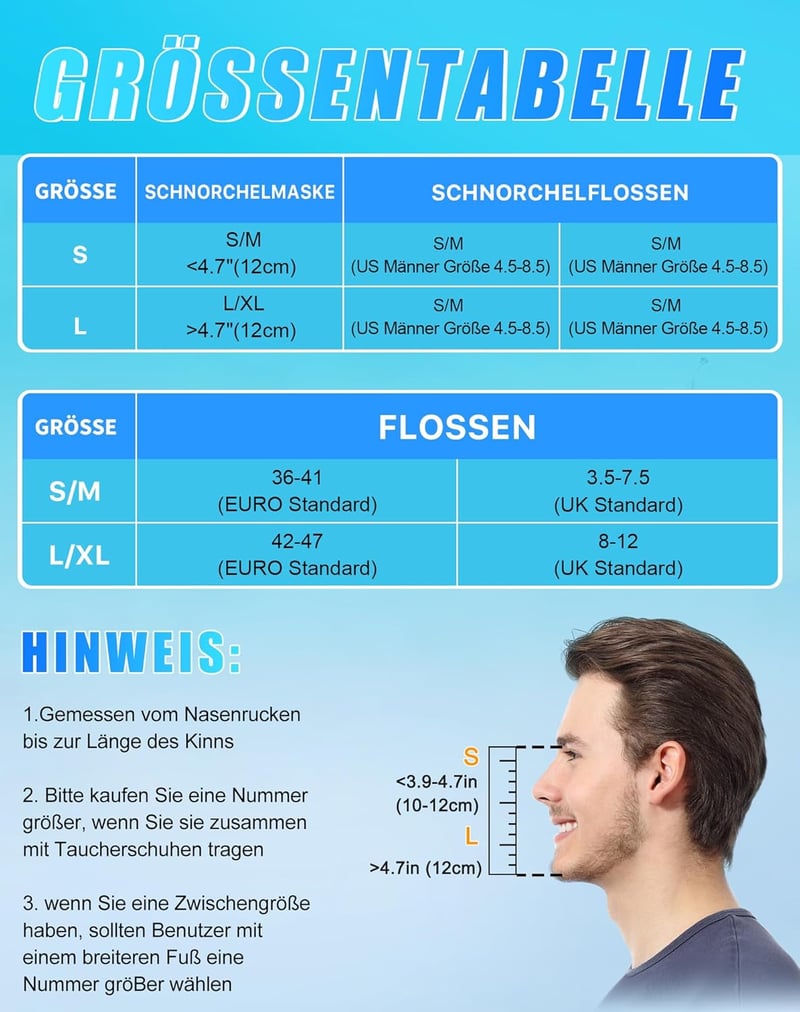 Lealinga Teljes Arc Búvármaszk Uszonyokkal - Felnőtt Búvárszett 180° Látómezővel, Párásodásmentes, Vízzáró, Kameratartóval, Zöld