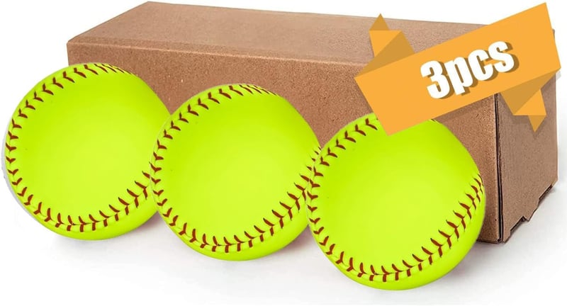 LeapBeast 12 Inch Softball Edzés Labda, PU Felület Kezdőknek, Ifjúsági Gyakorlás Sportlabda