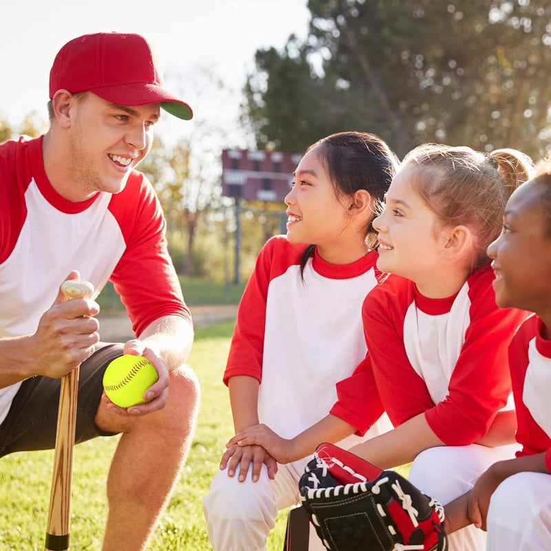 LeapBeast 12 Inch Softball Edzés Labda, PU Felület Kezdőknek, Ifjúsági Gyakorlás Sportlabda