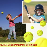 LeapBeast 12 Inch Softball Edzés Labda, PU Felület Kezdőknek, Ifjúsági Gyakorlás Sportlabda 4