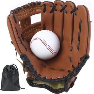 Mănușă de baseball LeapBeast cu minge, mănușă de softball pentru copii și adulți, antrenament și competiție