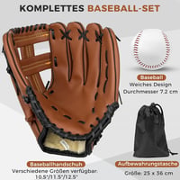 LeapBeast Baseball Kesztyű Labdával, Softball Kesztyű Gyerekeknek és Felnőtteknek, Edzés és Verseny 4