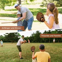 LeapBeast Baseball Kesztyű Labdával, Softball Kesztyű Gyerekeknek és Felnőtteknek, Edzés és Verseny 7