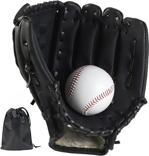 LeapBeast baseball és softball kesztyű 1 labdával, fekete - 12,5"