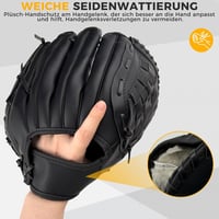 LeapBeast baseball és softball kesztyű 1 labdával, fekete - 12,5" 2