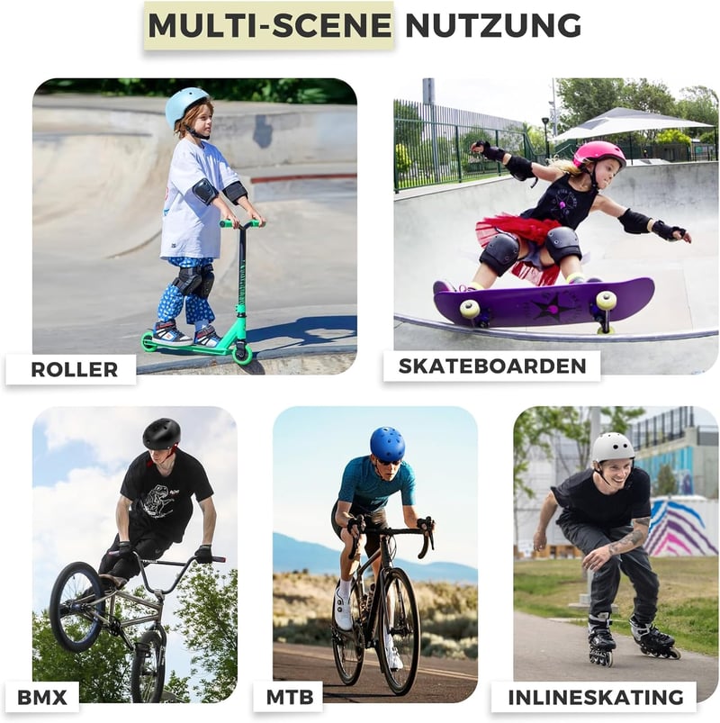 LeapBeast Kerékpár Sisak, M-es méret Szellőztetett Könnyű Biztonságos Gördeszka Roller BMX Gyerek Felnőtt