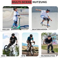 LeapBeast Kerékpár Sisak, M-es méret Szellőztetett Könnyű Biztonságos Gördeszka BMX Roller Gyerek Felnőtt 6