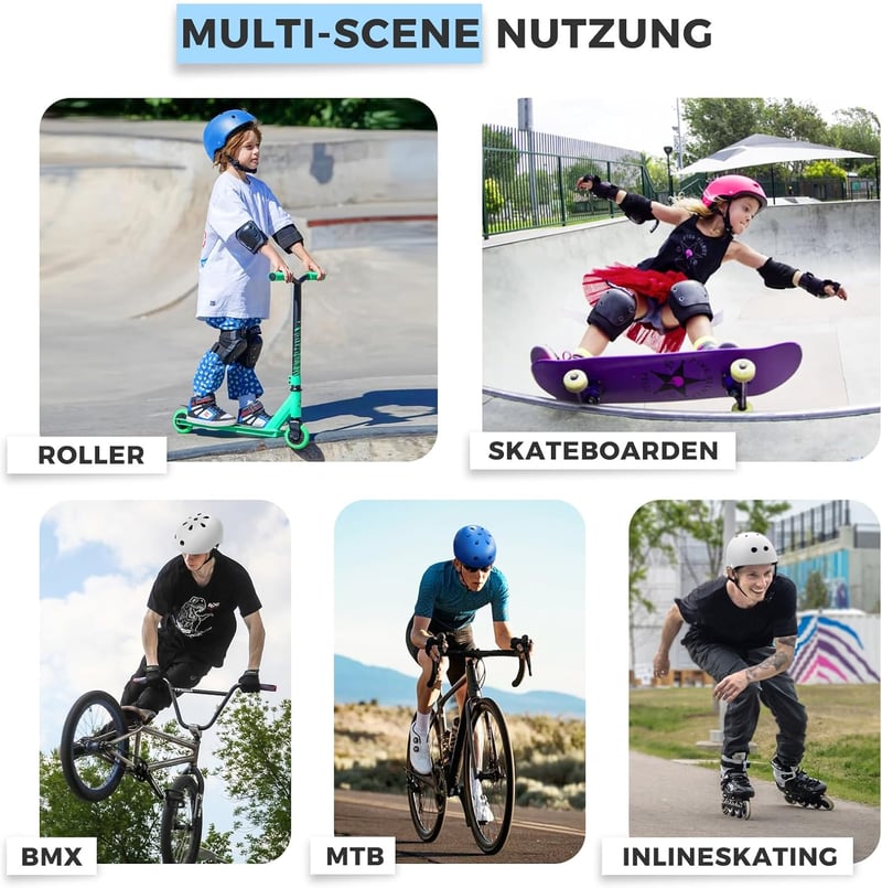 LeapBeast Kerékpár Sisak Szellőztetett Könnyű Biztonságos Gördeszka Roller BMX Gyerek Felnőtt