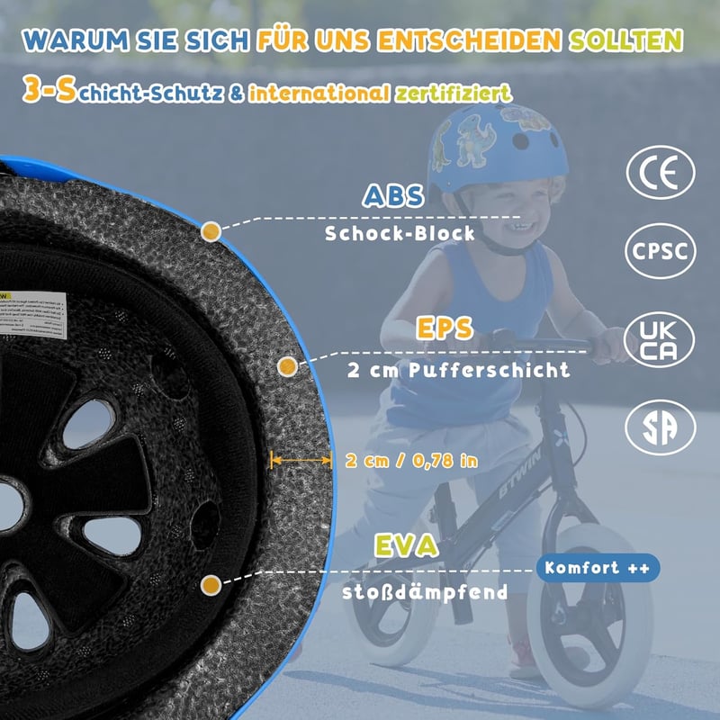 LeapBeast Kerékpáros Sisak, L-es méret  Szellőzéses Könnyű Skateboard BMX Roller Gyerek Felnőtt